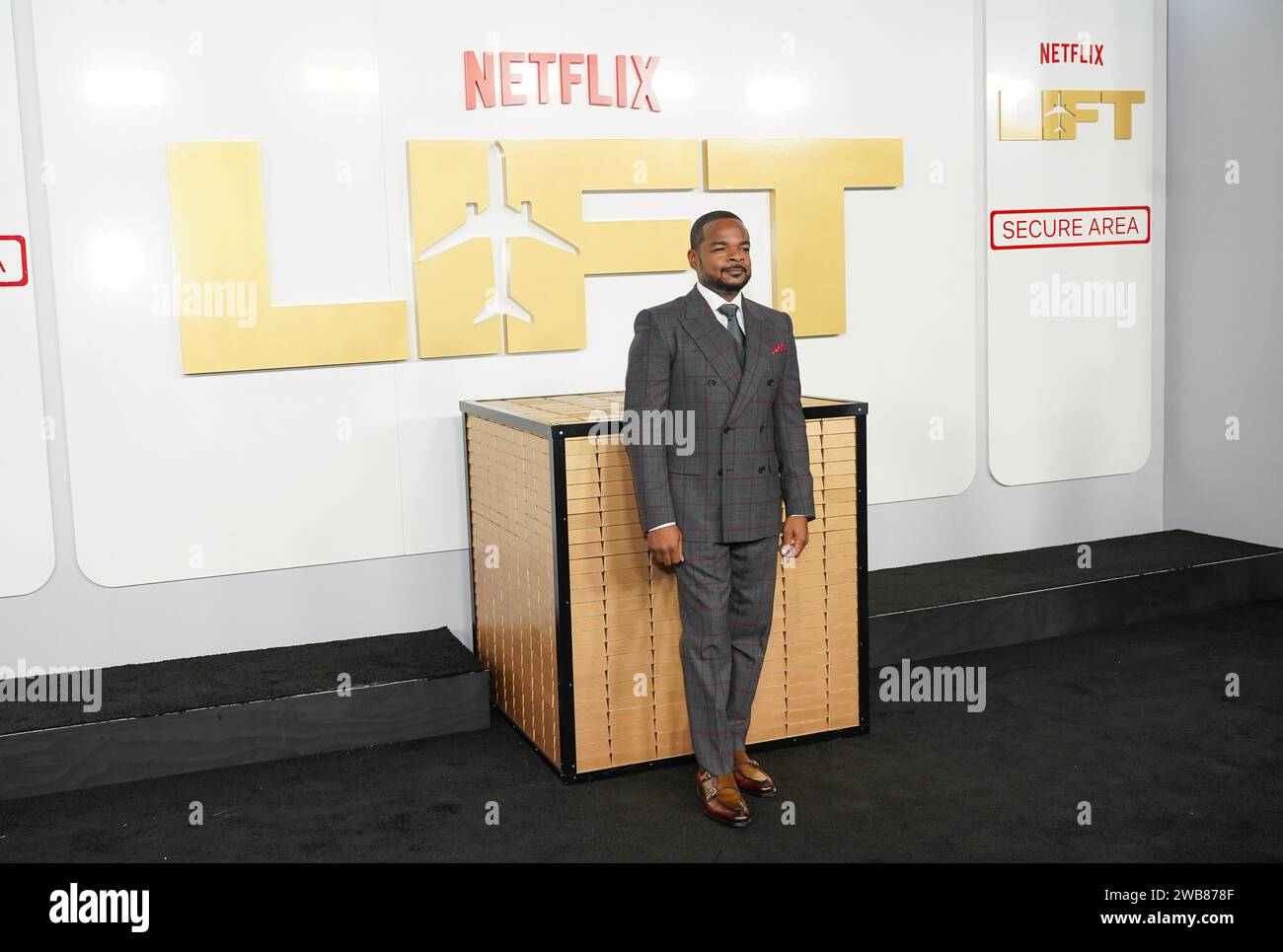 New York, Usa. Januar 2024. Regisseur F. Gary Gray nimmt an der Uraufführung von Netflix ''Lift'' im Jazz im Lincoln Center in New York City am 8. Januar 2024 Teil. (Foto: John Nacion/NurPhoto)0 Credit: NurPhoto SRL/Alamy Live News Stockfoto