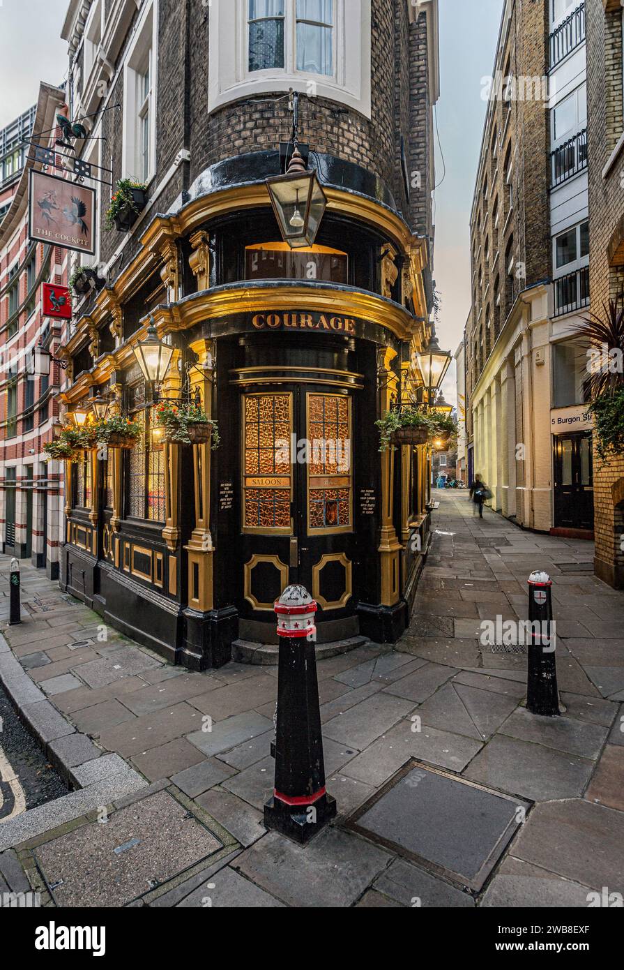 Das Cockpit Public House in der City of London, Großbritannien Stockfoto