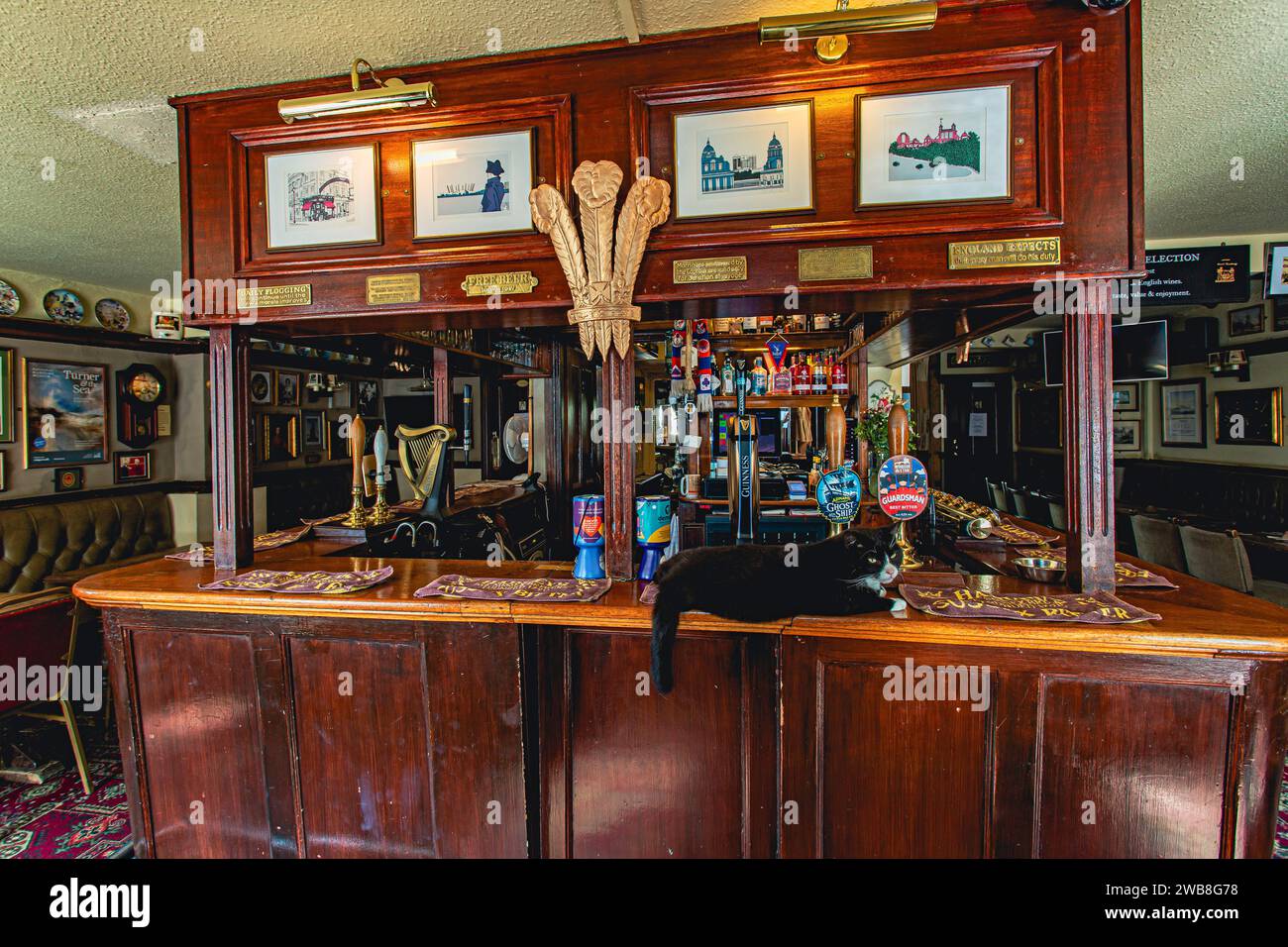 London, Greenwich - The Plume of Feathers - traditioneller englischer Pub Stockfoto