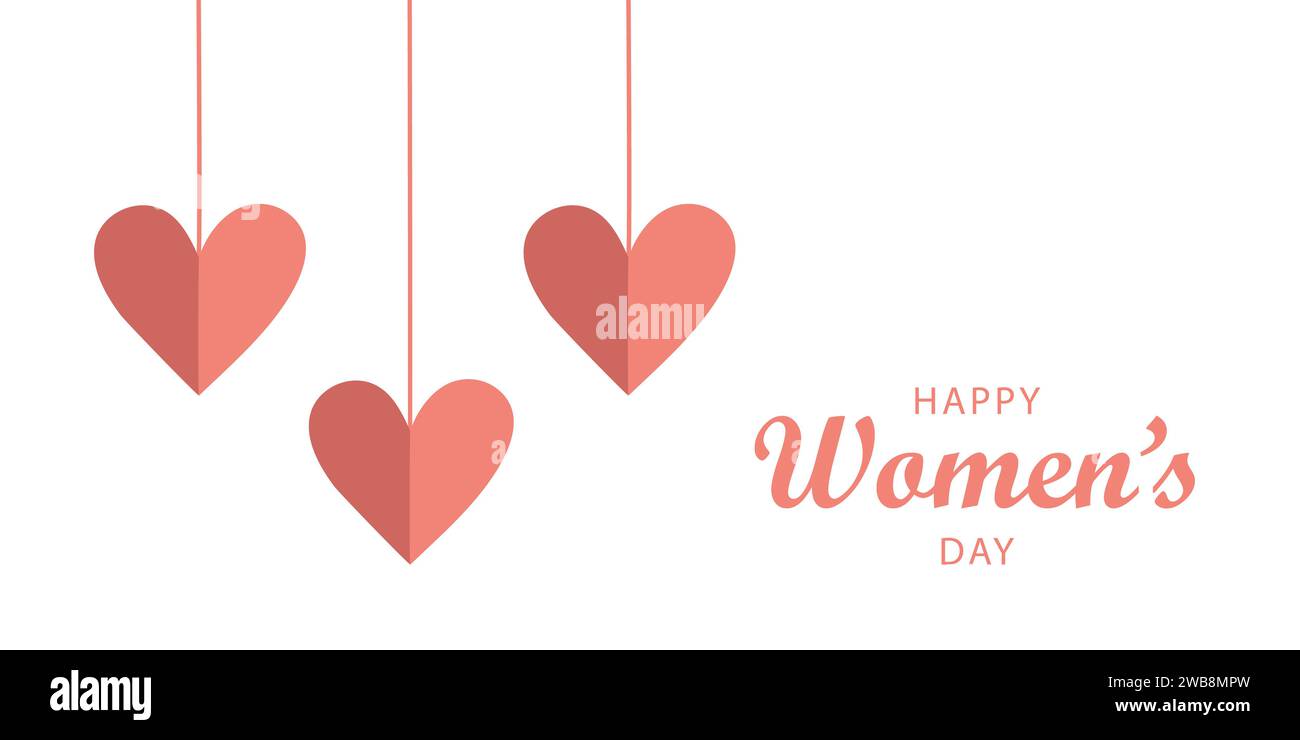 Webbanner zum Frauentag, Ankündigung, Rabatte Stock Vektor