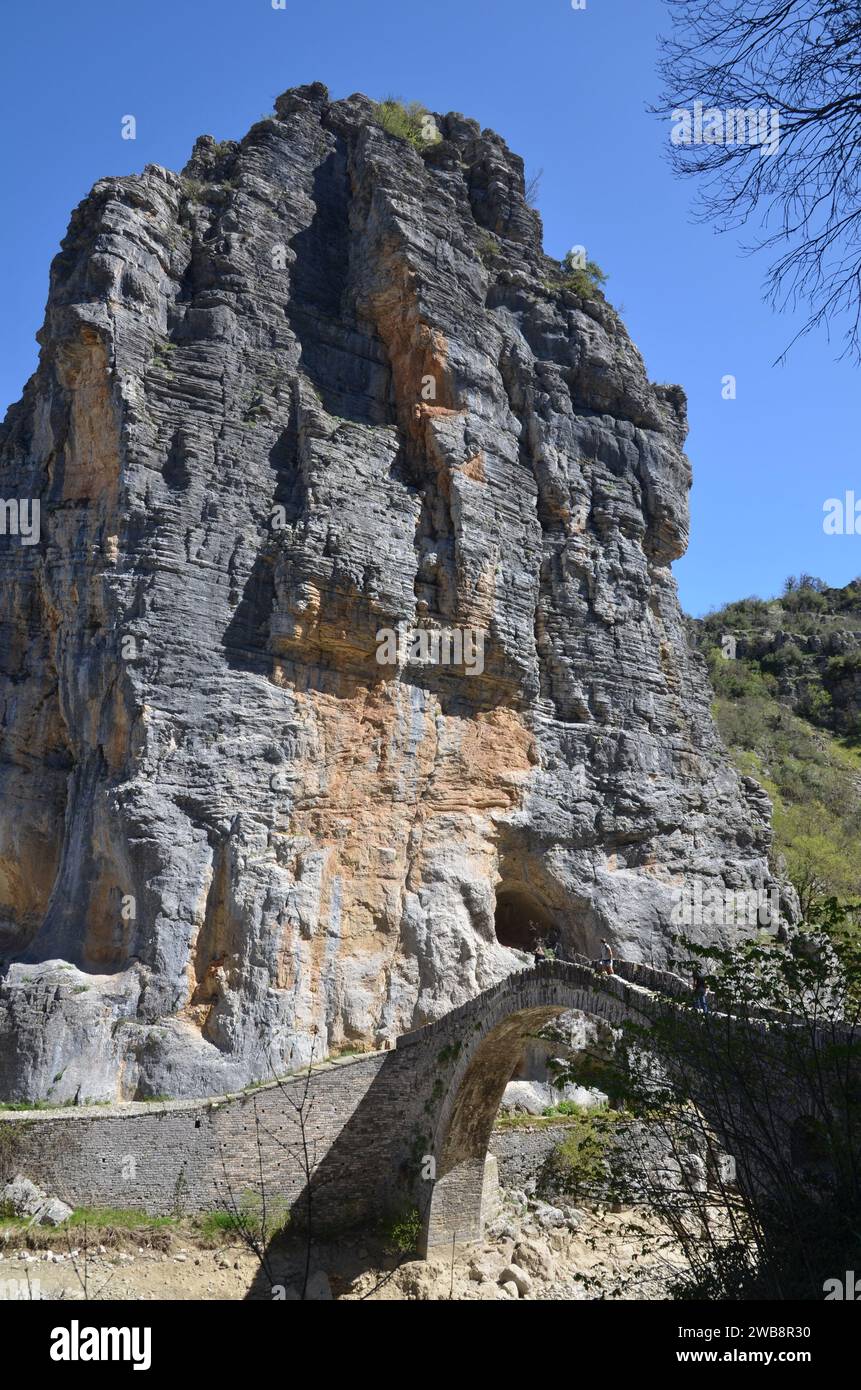 Griechenland, Nordwesten, Epirus-Region, Ioannina Kalpaki-Denkmal, Zagoria-vilagges, Kipoi und Tsepelovo Stockfoto