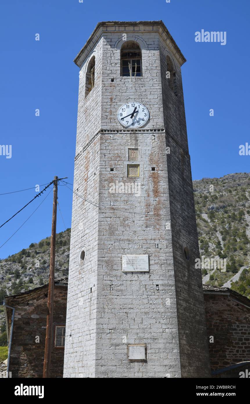 Griechenland, Nordwesten, Epirus-Region, Ioannina Kalpaki-Denkmal, Zagoria-vilagges, Kipoi und Tsepelovo Stockfoto