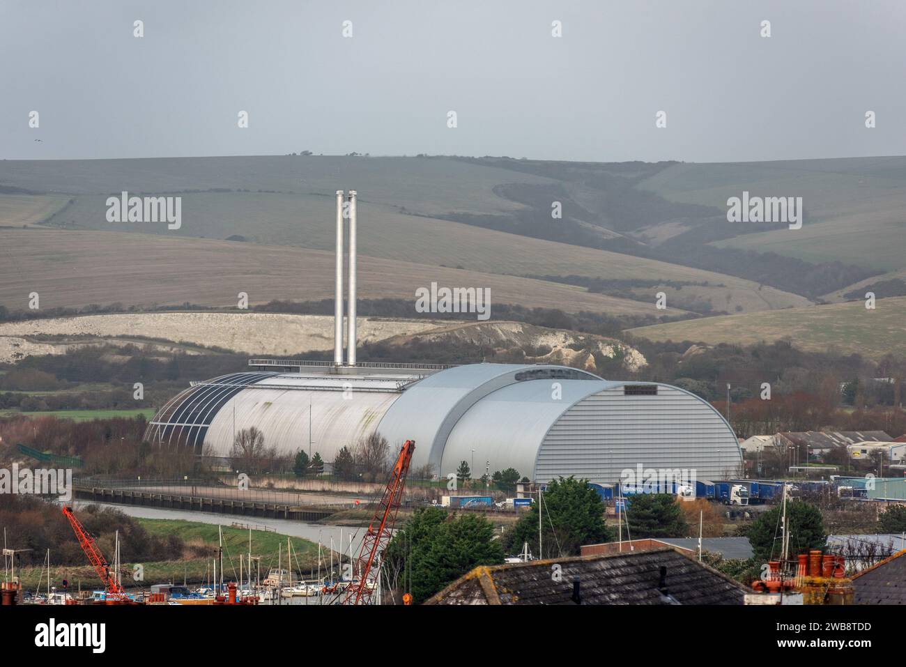 Newhaven, 28. Dezember 2023: Die Verbrennungsanlage der Stadt Stockfoto