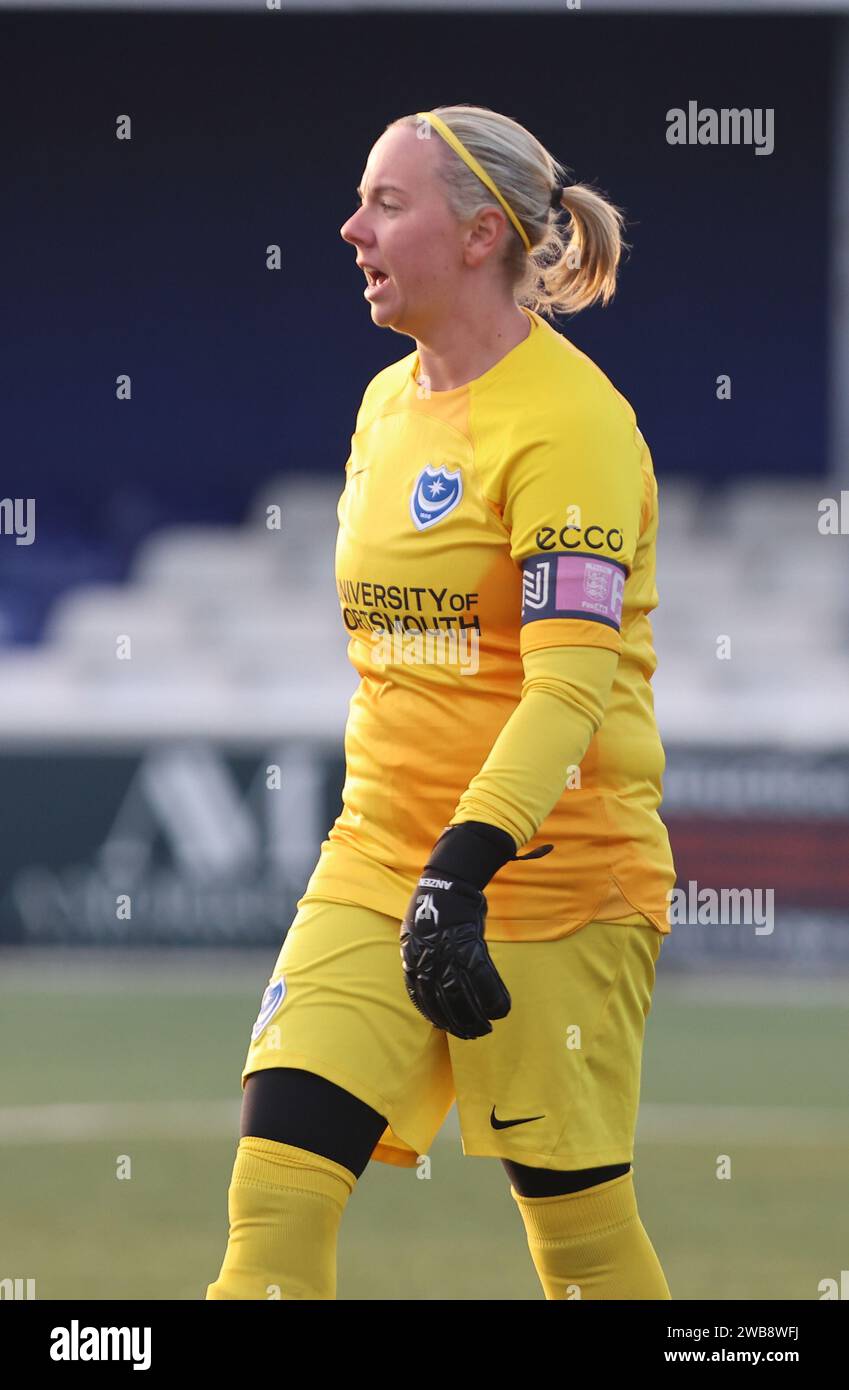 Hannah Haughton von Portsmouth Women während des Spiels der FA Women’s National League – Southern Premier Division zwischen Billericay Town Women gegen Port Stockfoto