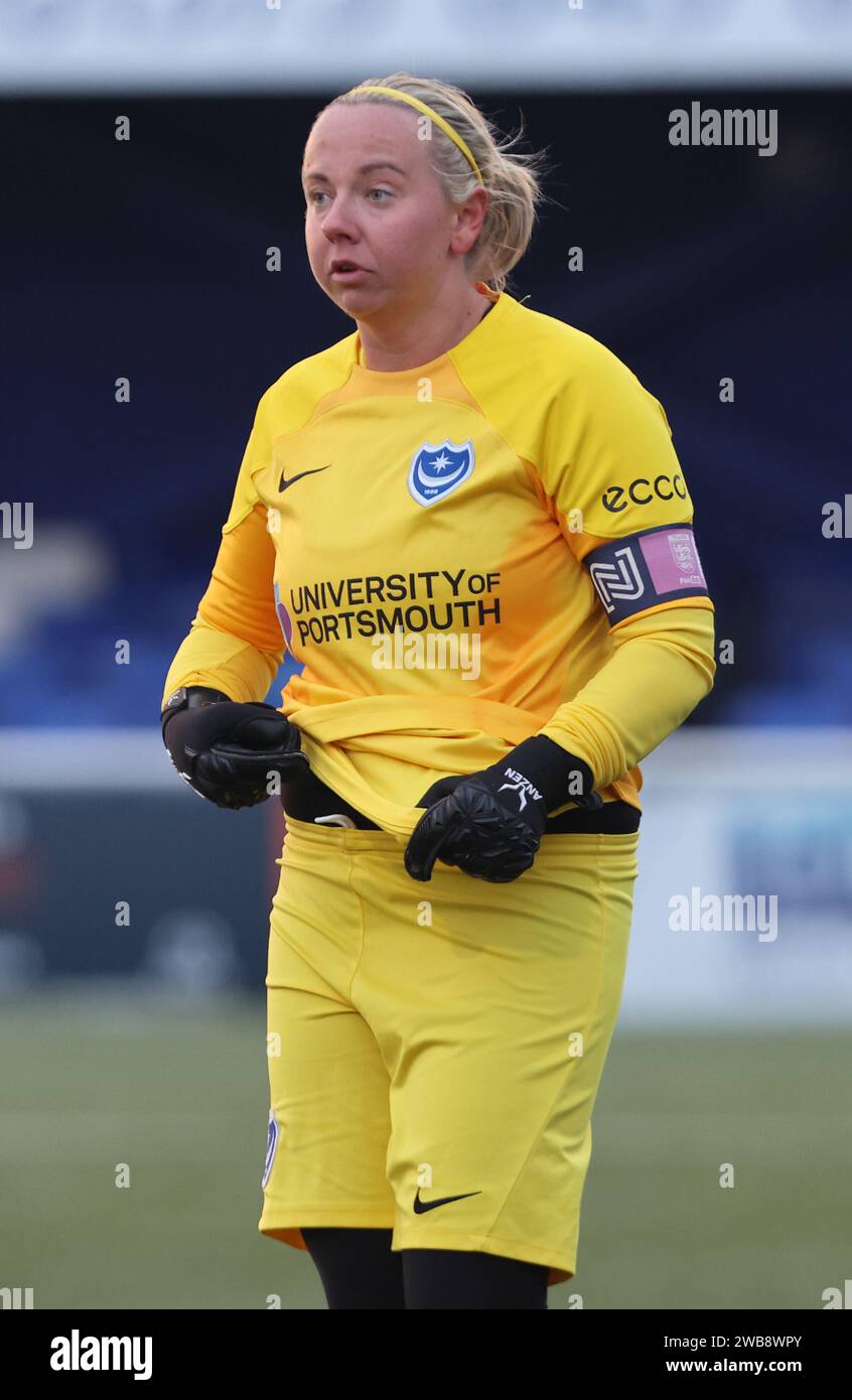 Hannah Haughton von Portsmouth Women während des Spiels der FA Women’s National League – Southern Premier Division zwischen Billericay Town Women gegen Port Stockfoto