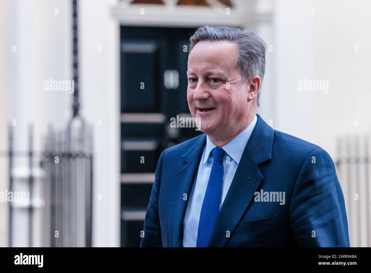 Downing Street, London, Großbritannien. Januar 2024. Außenminister Lord David Cameron nimmt an der wöchentlichen Kabinettssitzung in der Downing Street 10 Teil. Foto: Amanda Rose/Alamy Live News Stockfoto