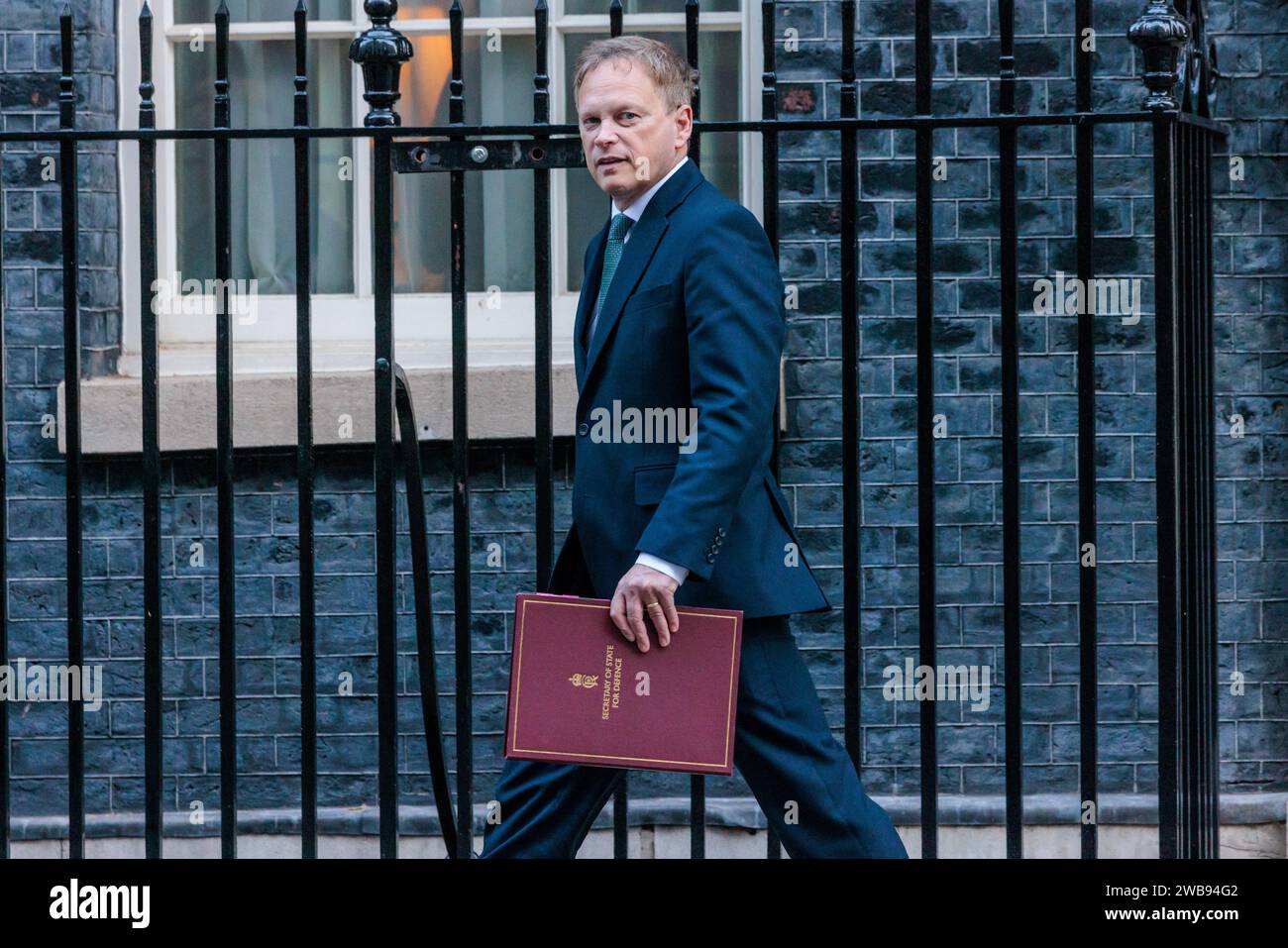 Downing Street, London, Großbritannien. Januar 2024. Verteidigungsminister Grant Shapps nimmt an der wöchentlichen Kabinettssitzung in der Downing Street 10 Teil. Foto: Amanda Rose/Alamy Live News Stockfoto