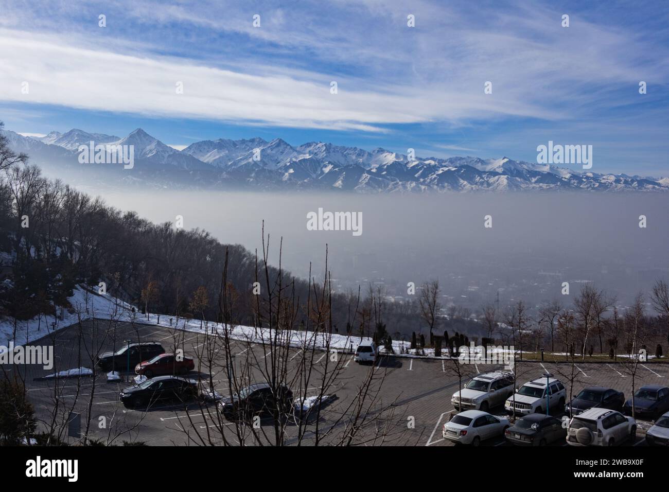 Kasachstan, Almaty, Kok-Tobe Stockfoto