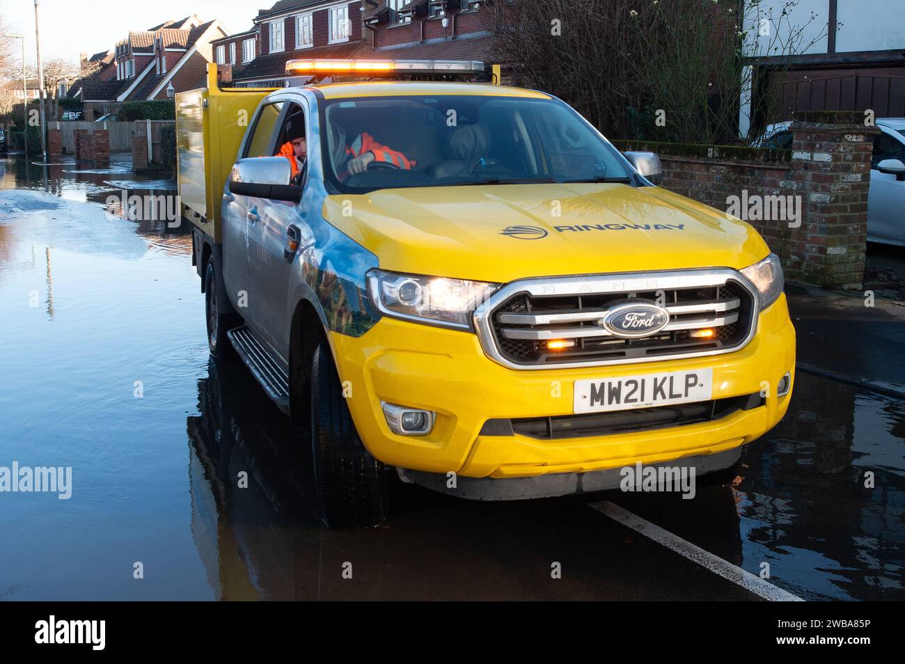 Staines upon Thames, Surrey, Großbritannien. Januar 2024. Eine