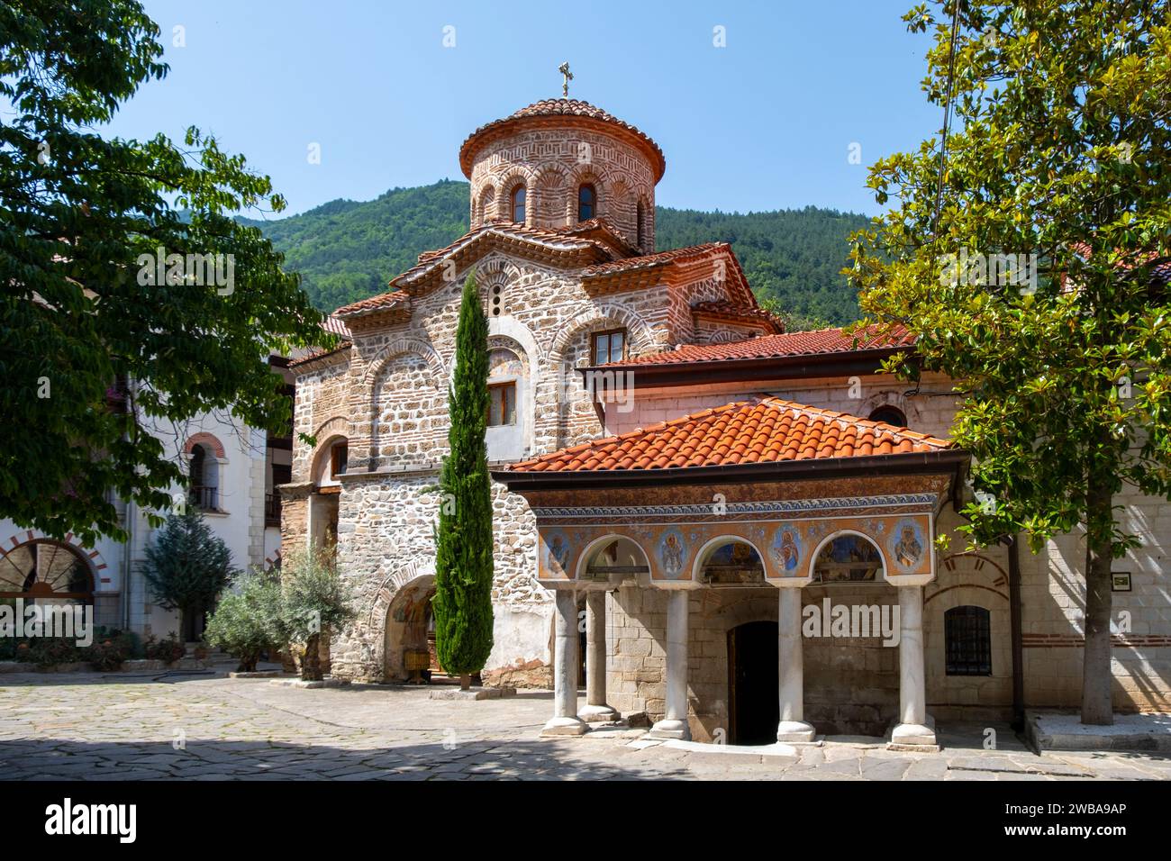 Kloster Bachkowo. Provinz Plovdiv, Bulgarien, Südosteuropa. Stockfoto
