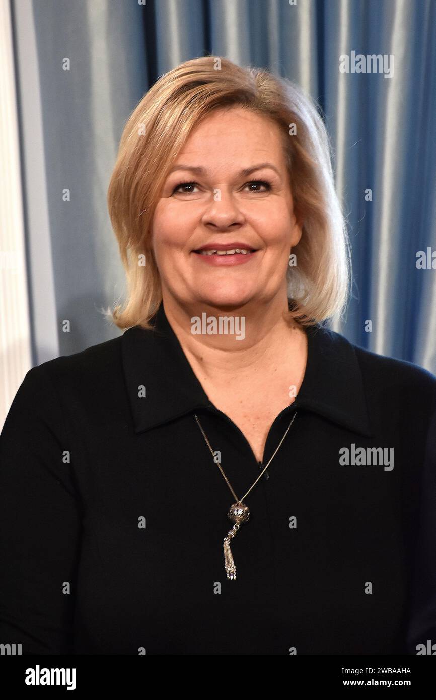 Nancy Faeser, die Bundesministerin des Innern beim Neujahrsempfang für Repraesentanten des oeffentlichen Lebens sowie engagierte Buergerinnen und Bue Stockfoto