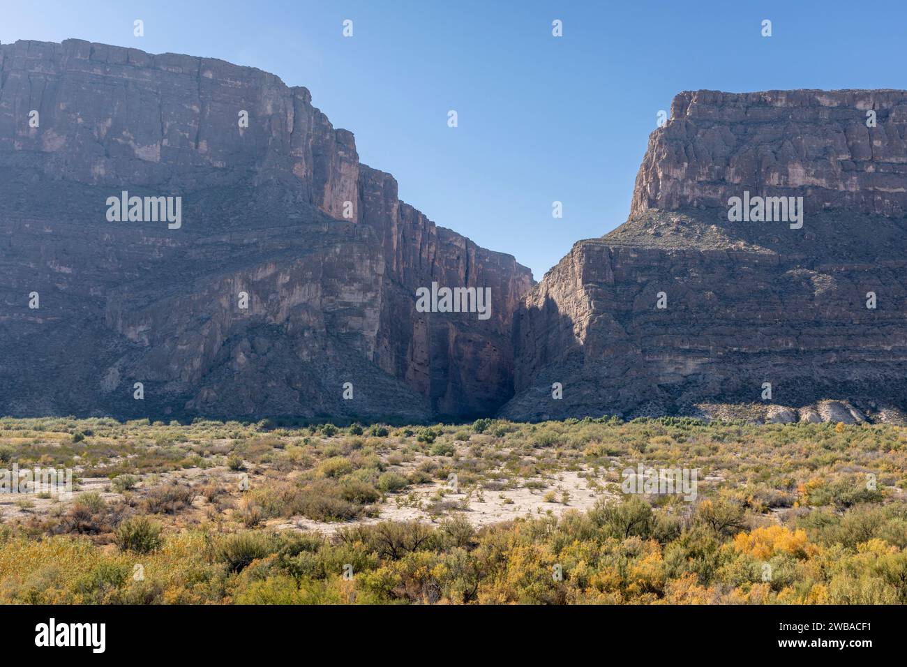 Santa Elena Canyon im Big Bend NP in Texas Stockfoto