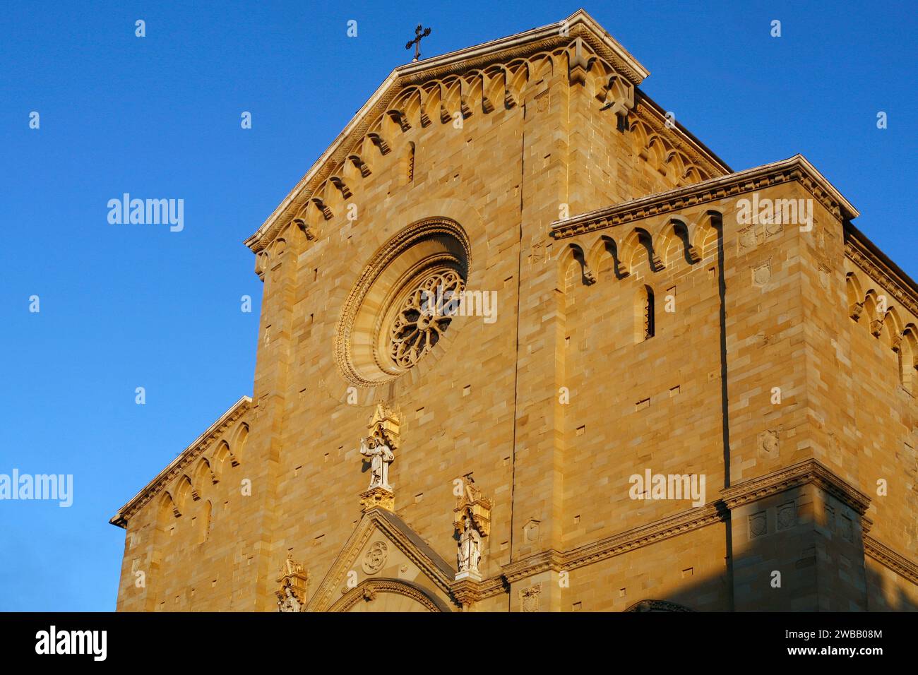 Italien Toskana Arezzo - Kathedrale Saint Pietro und Donato Stockfoto