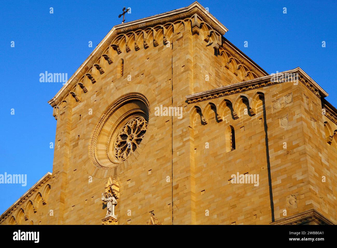 Italien Toskana Arezzo - Kathedrale Saint Pietro und Donato Stockfoto