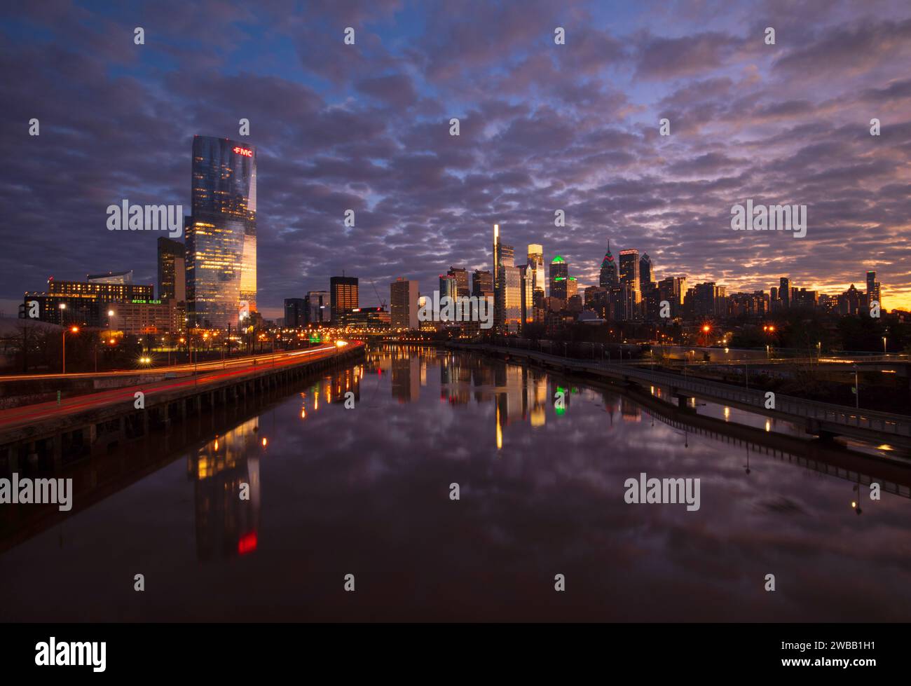 Skyline von Philadelphia Stockfoto