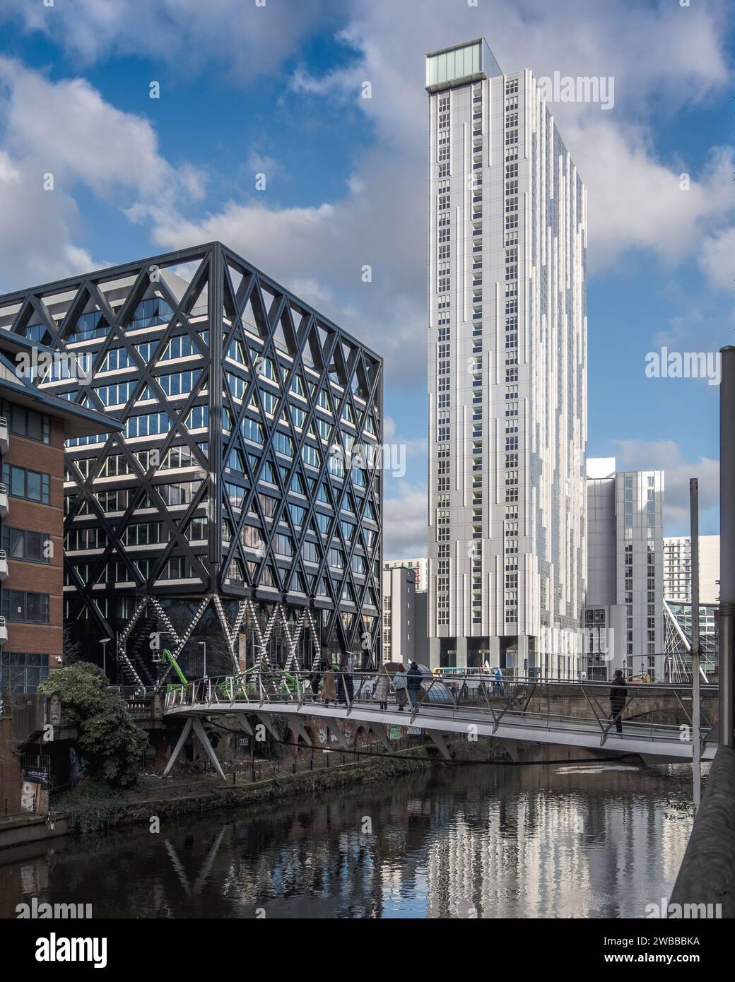 Neue Bailey-Entwicklung in Manchester/Salford Stockfoto