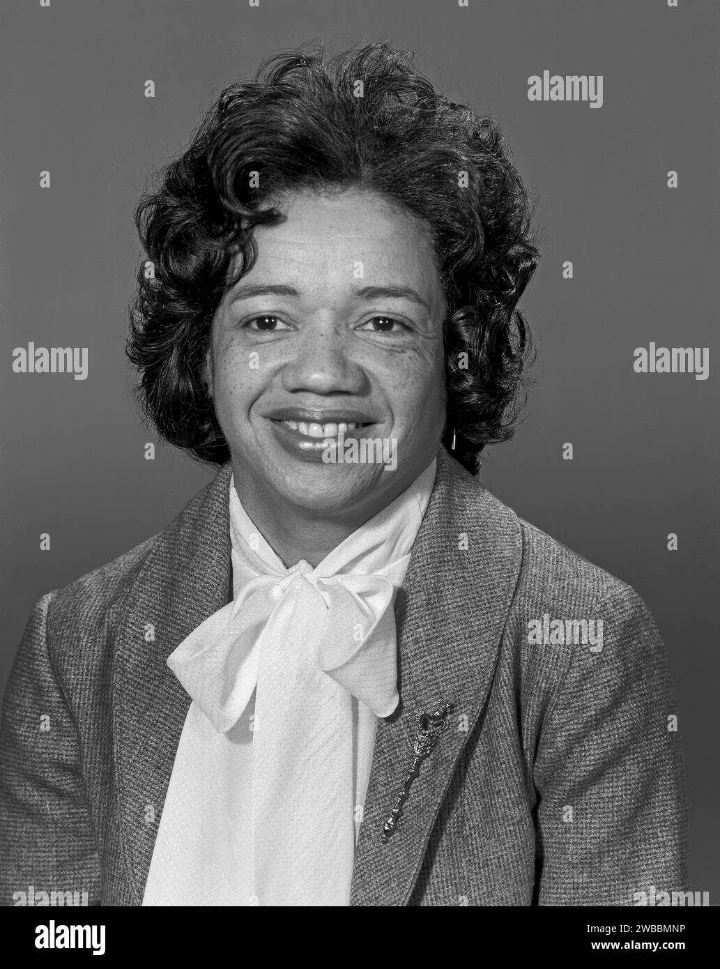 Christine Darden, NASA-Mathematikerin, Datenanalytikerin und Luftfahrtingenieurin, Kopf-und-Schultern-Porträt, NASA Langley Research Center, Hampton, Virginia, USA, NASA, 1981 Stockfoto