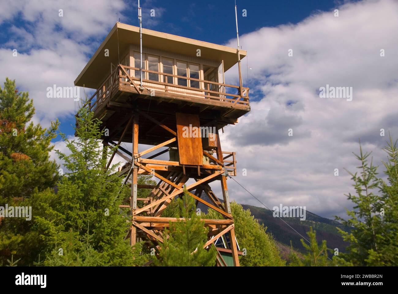 Cooney Mountain Lookout, Flathead National Forest, Montana Stockfoto