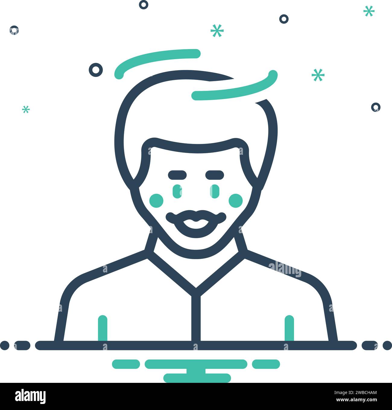 Symbol für Unschuldige, offen Stock Vektor