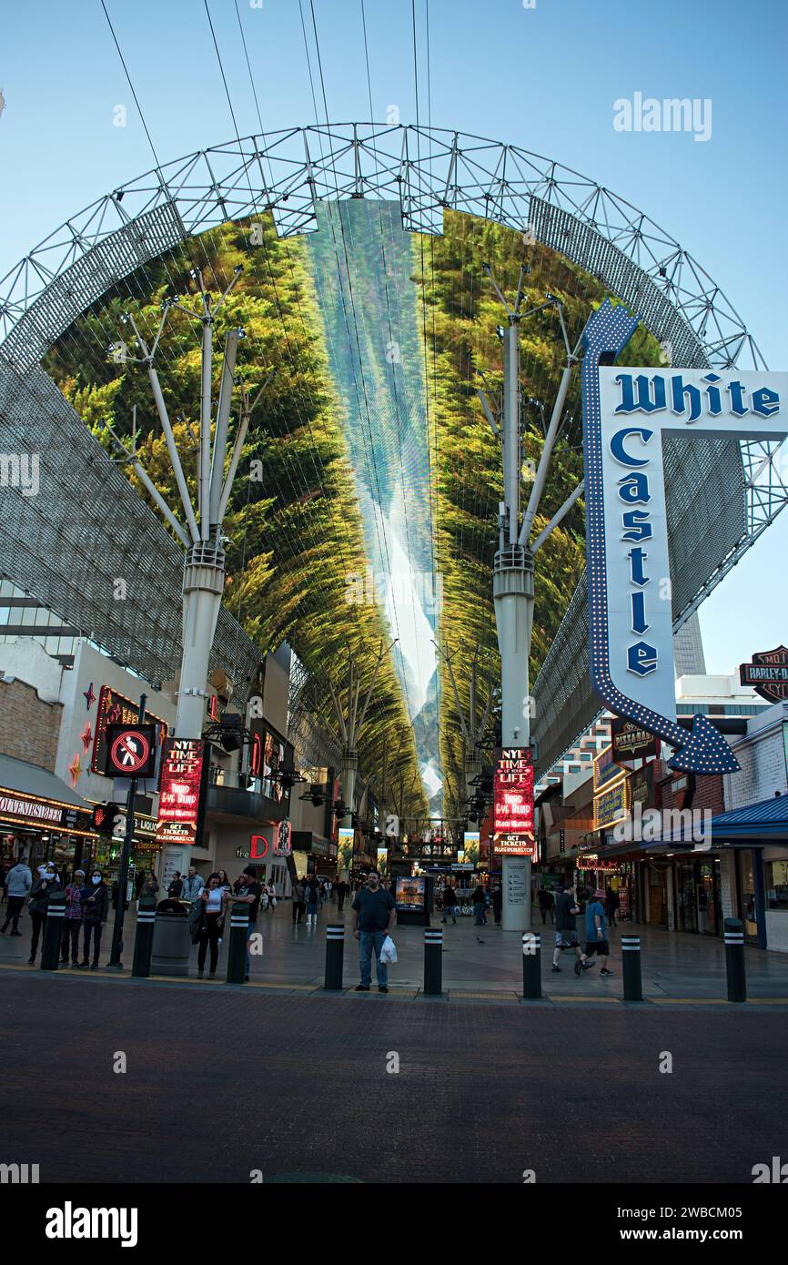 Fremont Street Experience. Downtown Las Vegas, Nevada Stockfoto