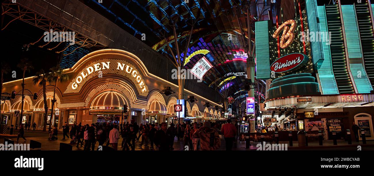 Fremont Street Experience. Downtown Las Vegas, Nevada Stockfoto