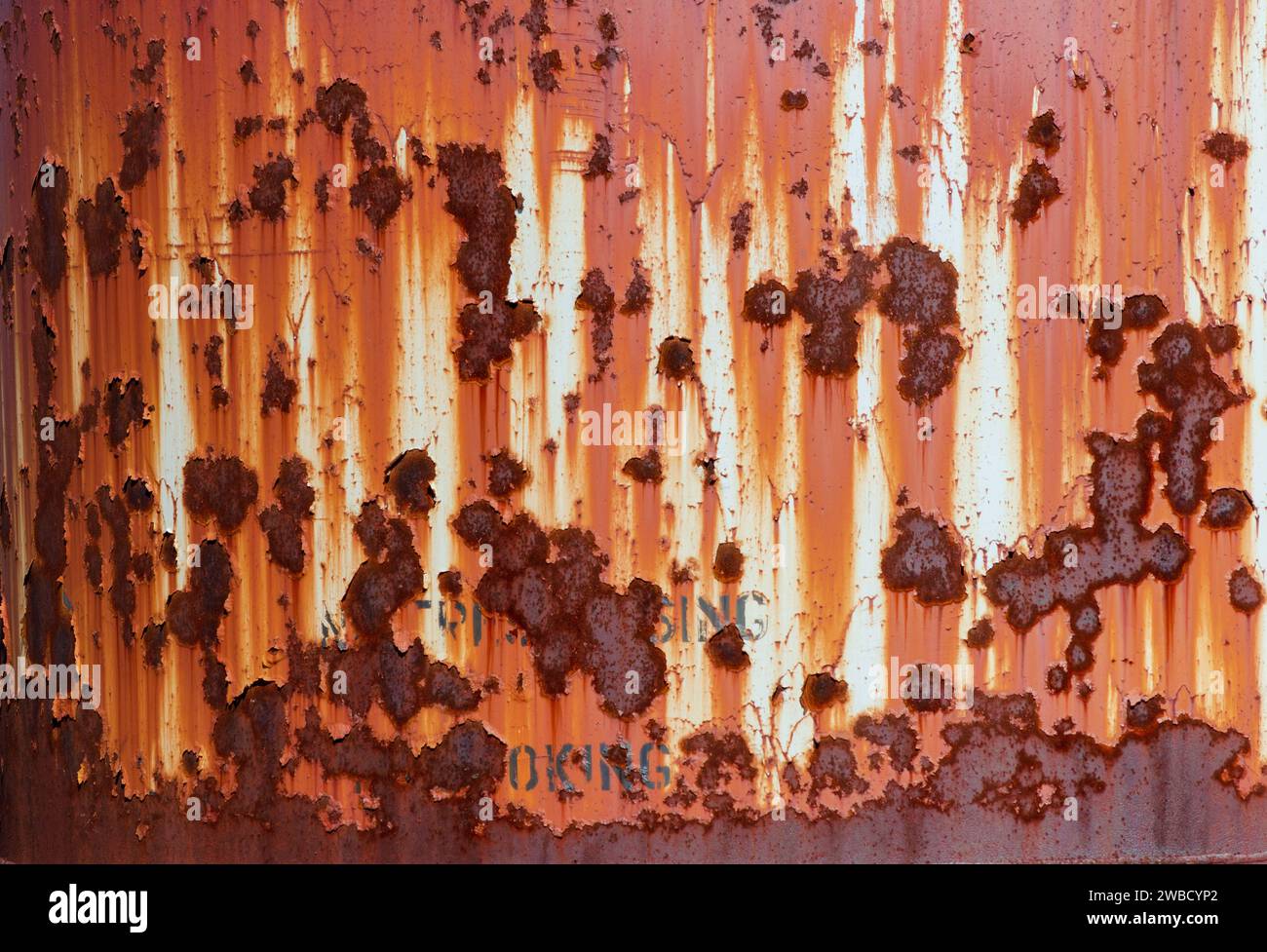 Verrostete Silos in Sugar Grove, Pennsylvania, USA Stockfoto