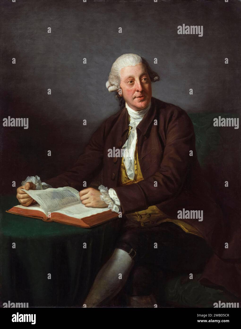 Arthur Murphy (1727–1805), auch bekannt unter dem Pseudonym Charles Ranger, war ein irischer Schriftsteller, Porträtgemälde in Öl auf Leinwand von Nathaniel Dance-Holland, 1777 Stockfoto