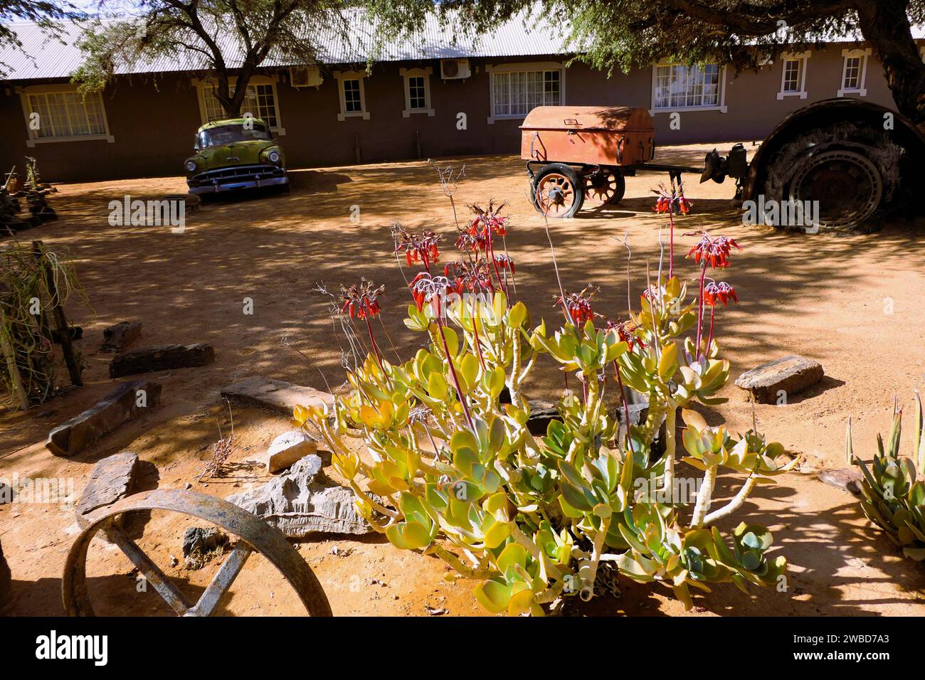 Patina, Rost, Solitär, Namibia Stockfoto