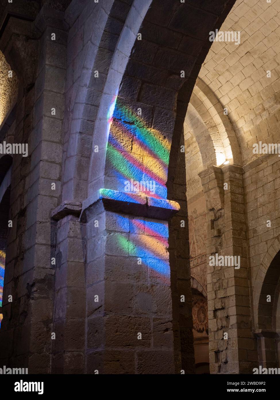 Kloster San Pedro in Huesca, Spanien. Alte Kirche San Pedro el Viejo in Huesca, Aragon, Spanien Stockfoto