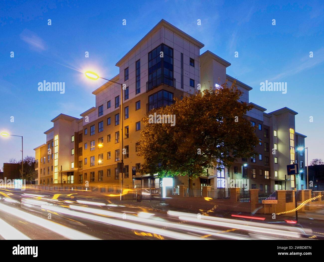 Neues Appartementgebäude, Birmingham, West Midlands, Großbritannien Stockfoto