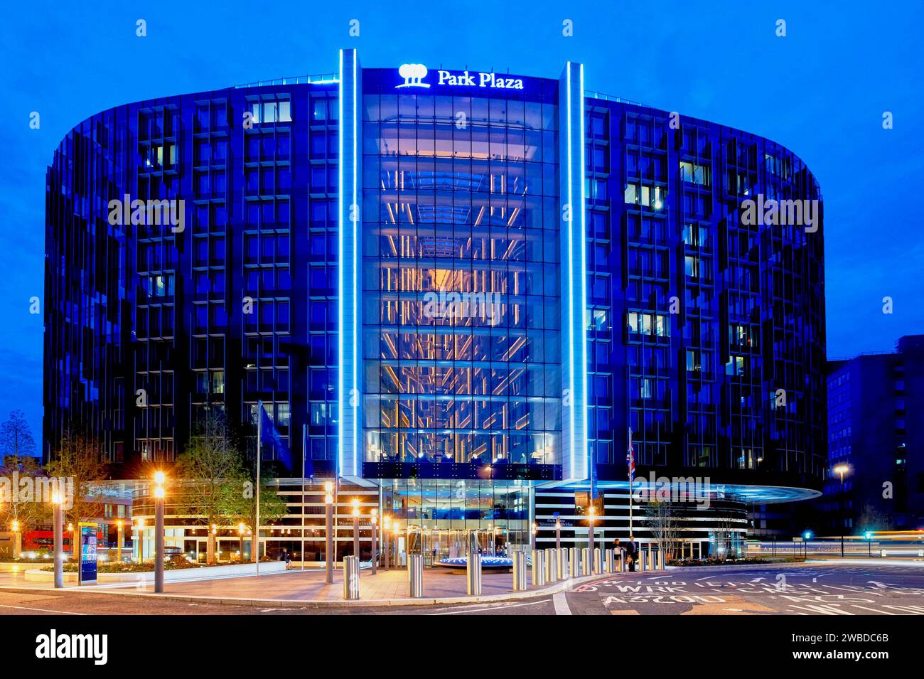 Ein Bild des Park Plaza Westminster Bridge Hotel, Central London, Großbritannien Stockfoto