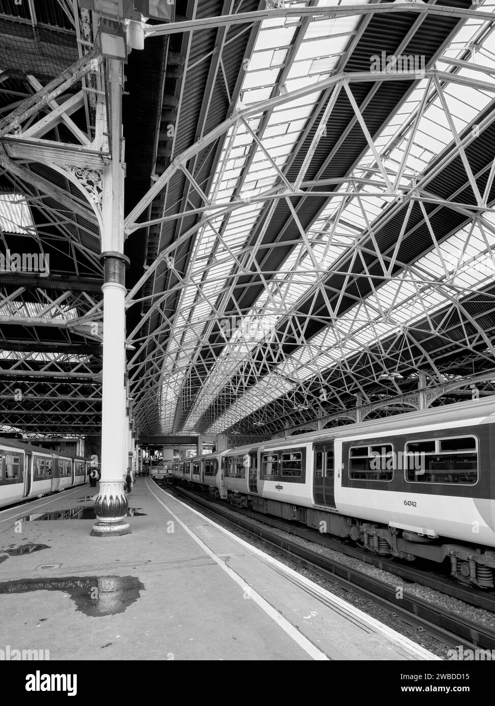 London Bridge Station vor dem Wiederaufbau, London Stockfoto