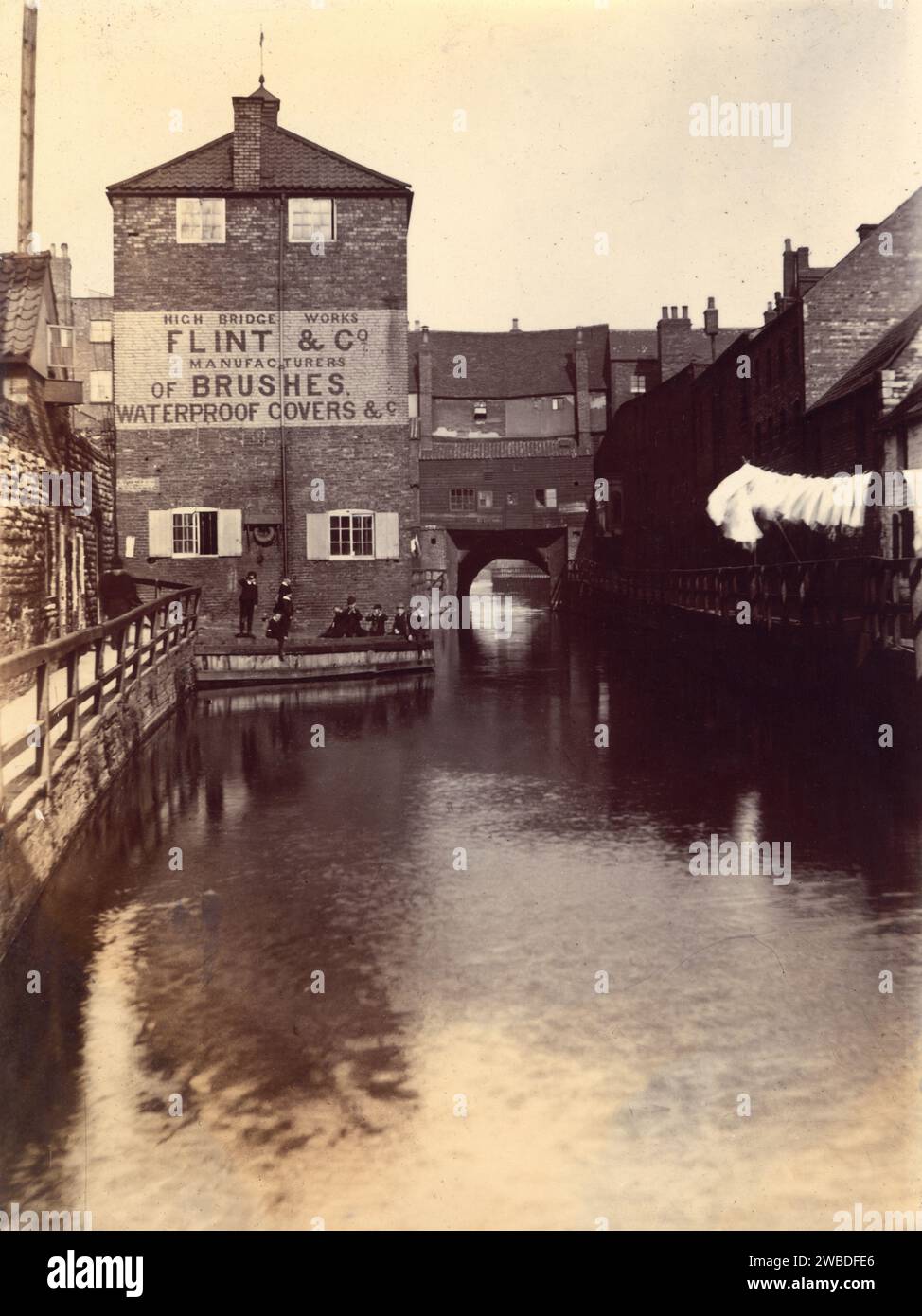 High Bridge, Lincoln 1890 Stockfoto