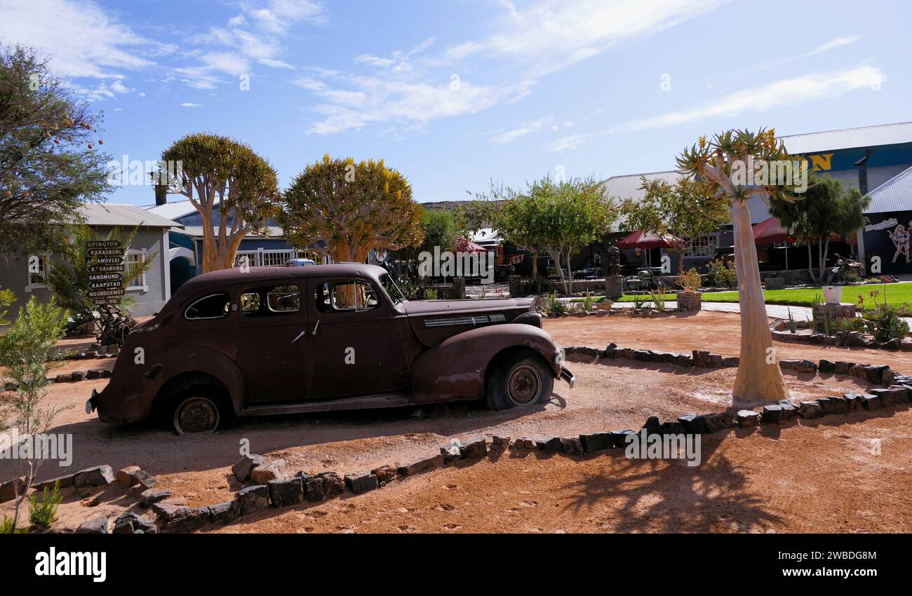 Patina, Rost, Solitär, Namibia Stockfoto