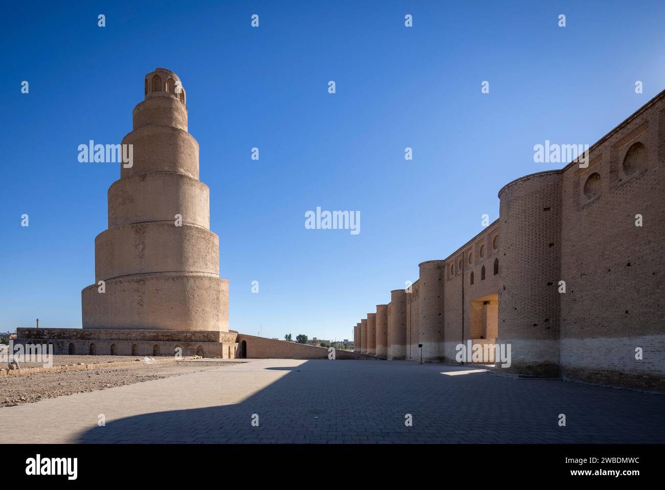 Die große Moschee der Abbasiden aus dem 9. Jahrhundert von Samarra und