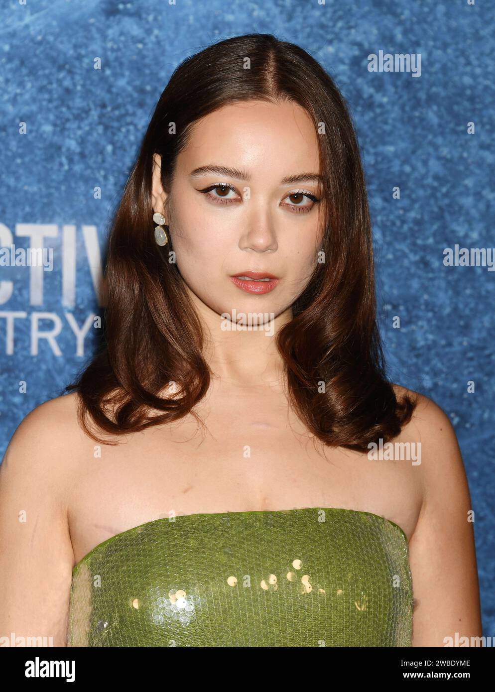 Los Angeles, Kalifornien, USA. Januar 2024. Laufey nimmt an der Premiere von Warner Bros. Teil. True Detective: Night Country im Paramount Theatre am 9. Januar 2024 in Los Angeles, Kalifornien. Quelle: Jeffrey Mayer/Jtm Photos/Media Punch/Alamy Live News Stockfoto