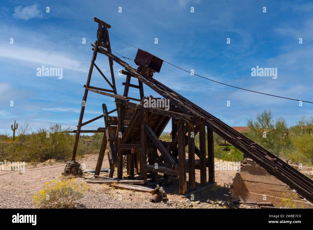 Geier-Mine, Geier-Stadt, Arizona Stockfoto