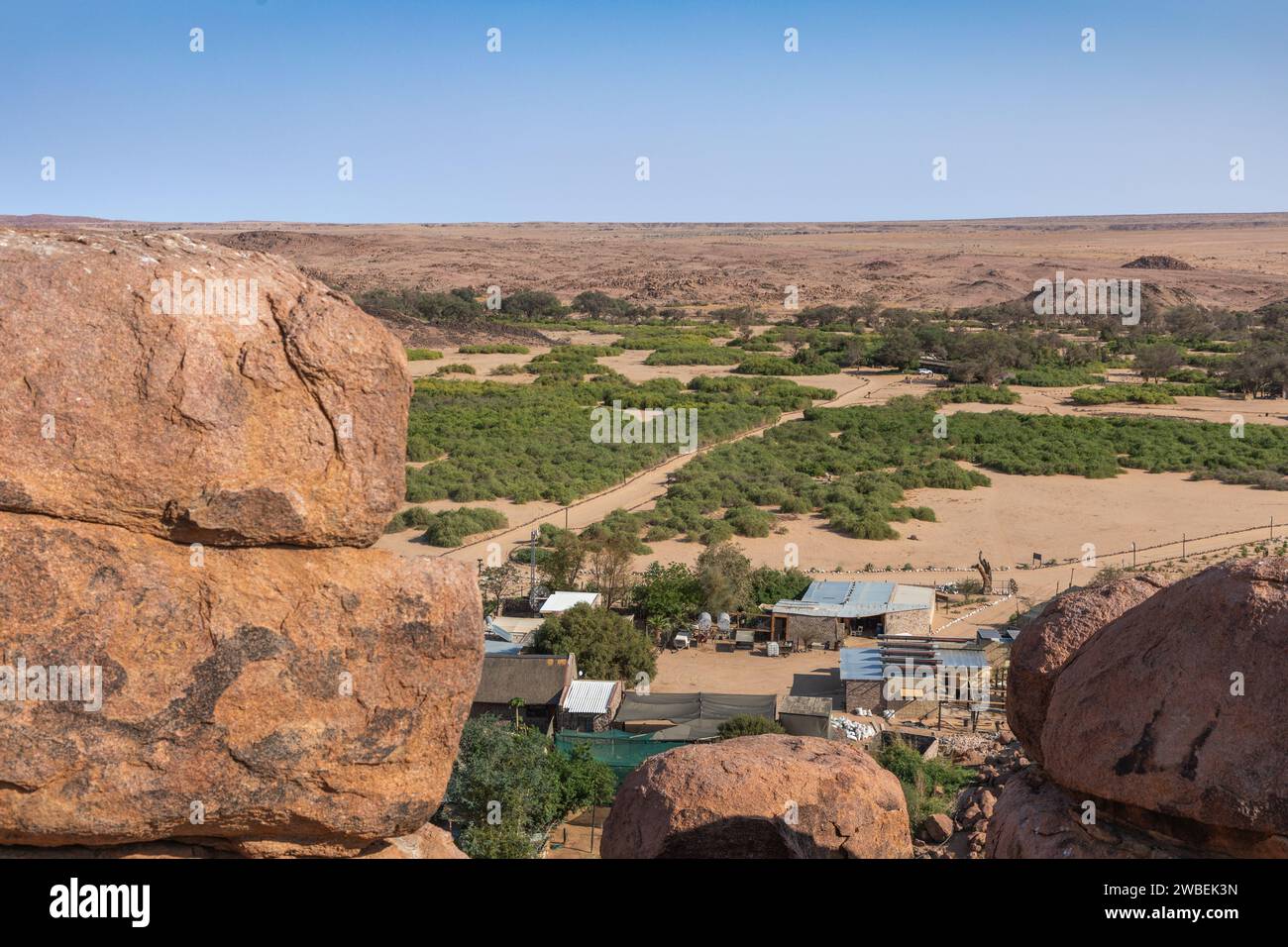 Ein Teil des Resorts befindet sich im Erongo-Distrikt im Nordwesten Namibias. Stockfoto