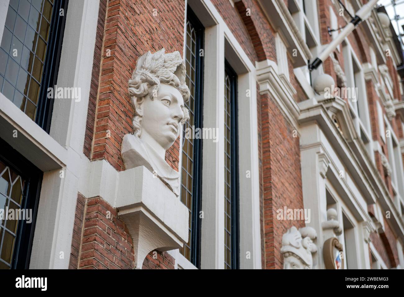 Amsterdam Niederlande 10. Januar 2024 Huis traf de hoofden - Haus mit