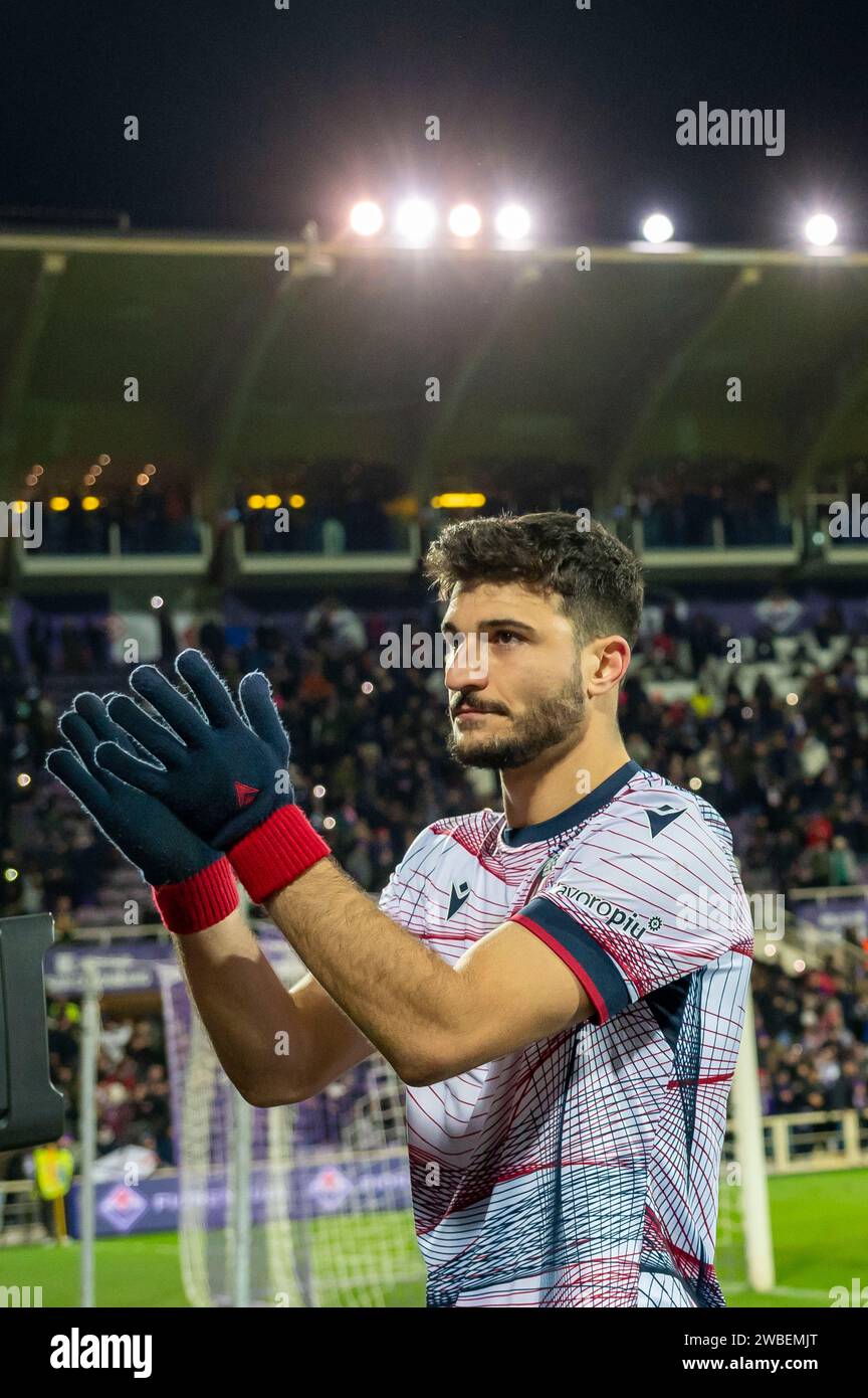 Riccardo Orsolini (Bologna) während des Italienmeisterspiels zwischen Fiorentina 5-4 dts Bologna im Artemio Franchi Stadium am 9. Januar 2023 in Florenz Italien. Quelle: Maurizio Borsari/AFLO/Alamy Live News Stockfoto