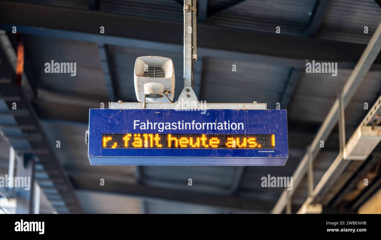 Leisnig Bahnstreik trifft auch Mittelsachsen 10.01.2024 Bahnhof