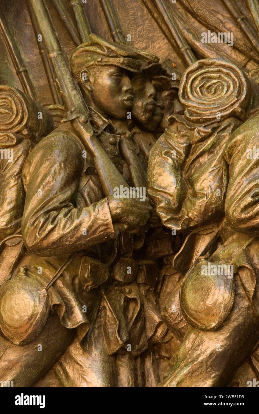 Shaw Memorial, Boston Common, Boston, Massachusetts Stockfoto