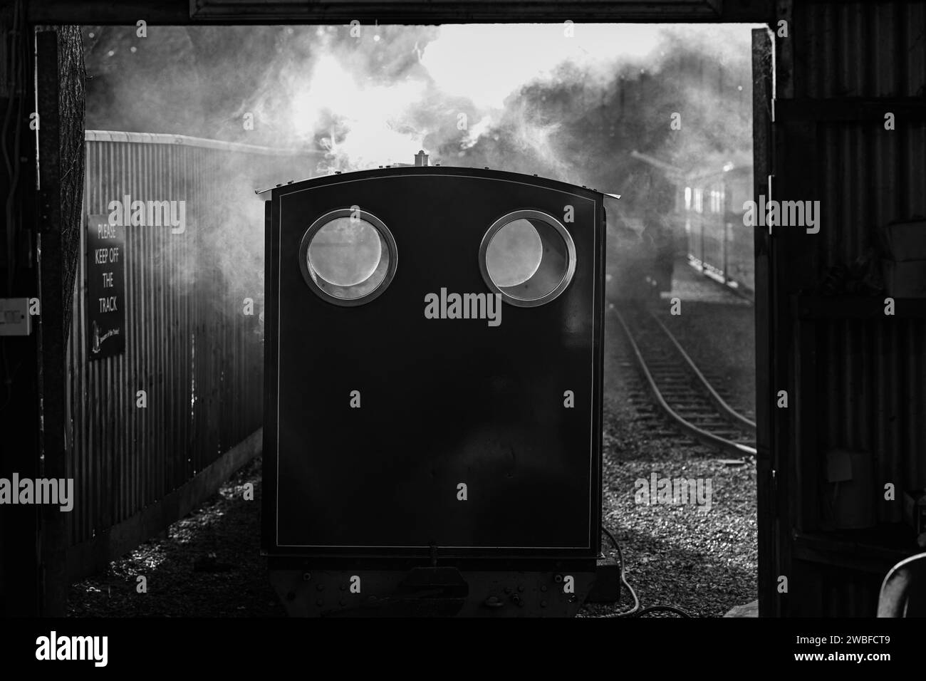 LAPPA VALLEY DAMPFEISENBAHN TEFFRY'S TRAMWAY MINDESTSPURBAHN GWR CORNWALL Stockfoto