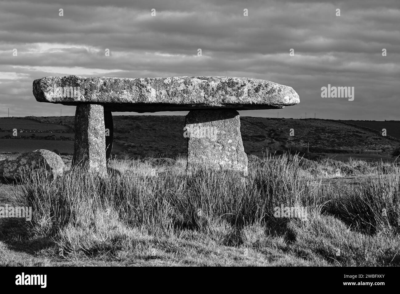 LANYON QUOIT DOLMEN MADRON PENWITH CORNWALL Stockfoto