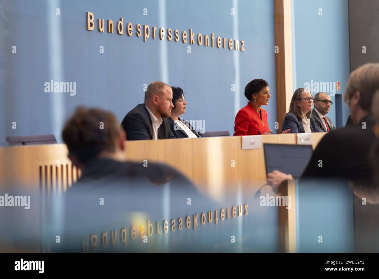 Gründung Bündnis Sahra Wagenknecht BSW in Berlin Berlin, Deutschland - 8. Januar 2024: Sahra 