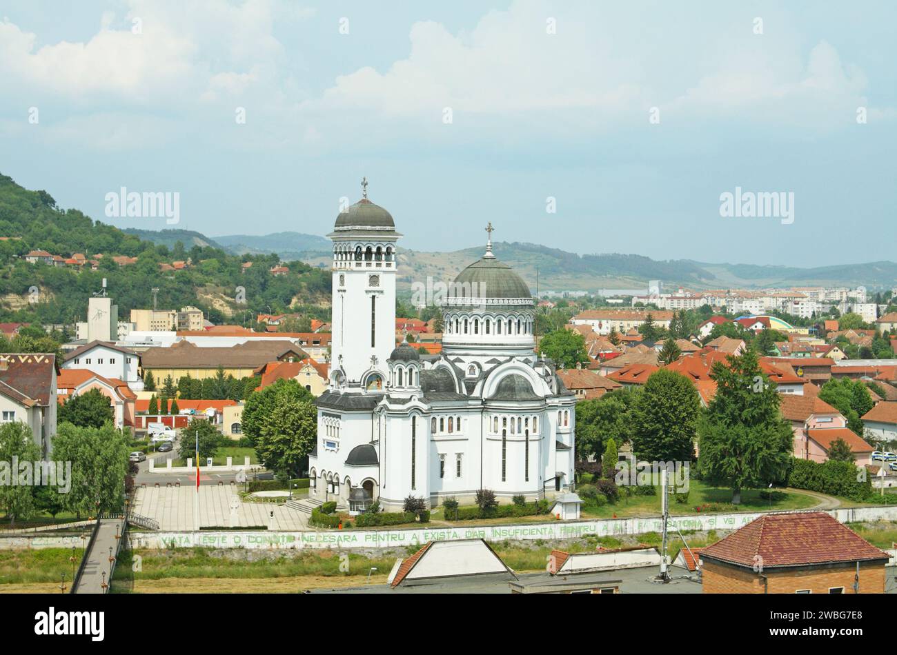 Die Heilige Dreifaltigkeitskirche (Biserica Sphana Treime), Strada Andrei Saguna, Sighisoara, Mures County, Transsilvanien, Rumänien Stockfoto