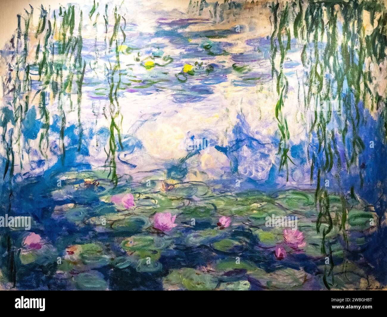 Gemälde "Wasserlilien" von Claude Monet aus dem Jahr 1916-1919 Stockfoto