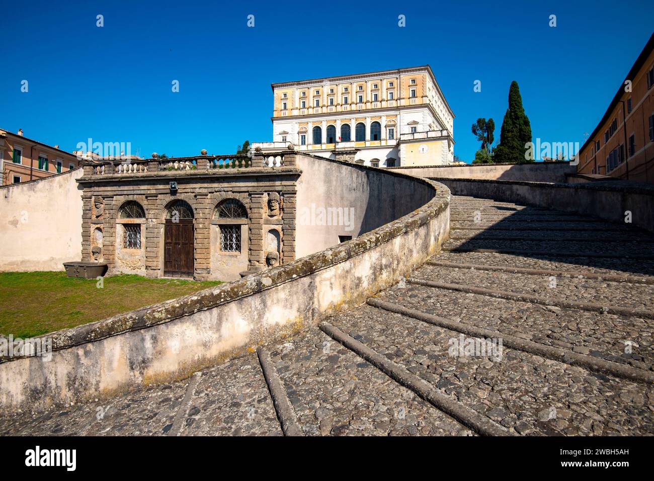 Villa Farnese - Caprarola - Italien Stockfoto Villa Farnese - Caprarola - Italien Stockfoto