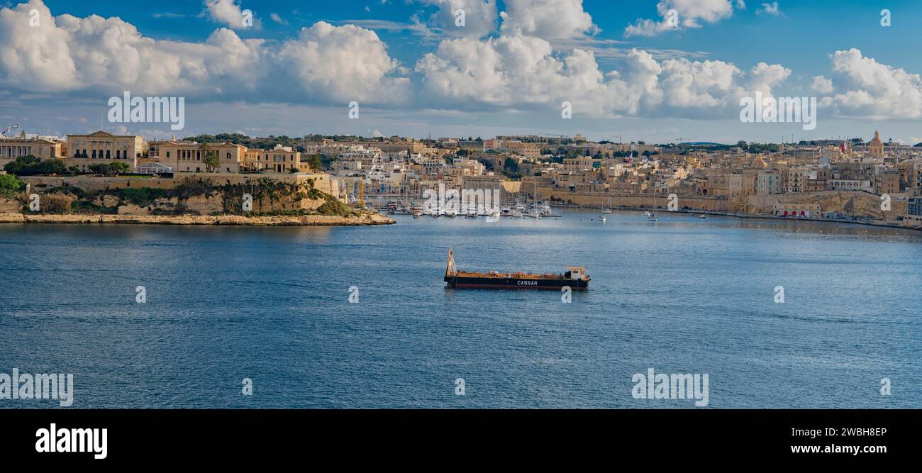 Grand Harbor in Valletta, Malta Stockfoto