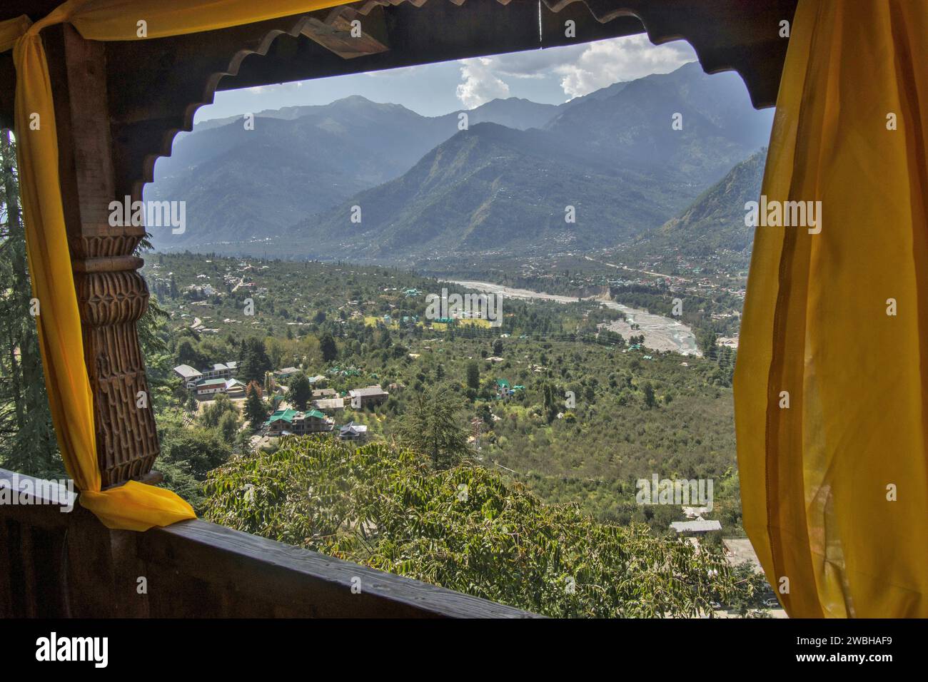 Castle Hotel, Naggar, Nagar, Kullu, Kulu, Hotels in Himachal Pradesh, Indien, Asien, Indien Stockfoto